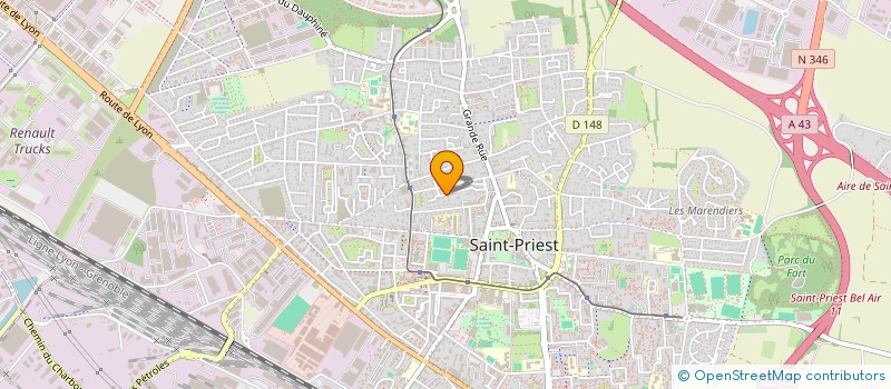 localisation de l'entreprise SC HGA  SAINT-PRIEST