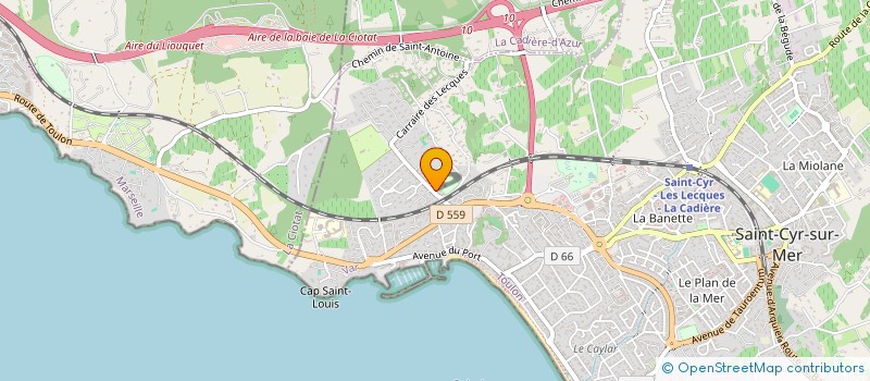 localisation de l'entreprise SC HOLDING à SAINT-CYR-SUR-MER