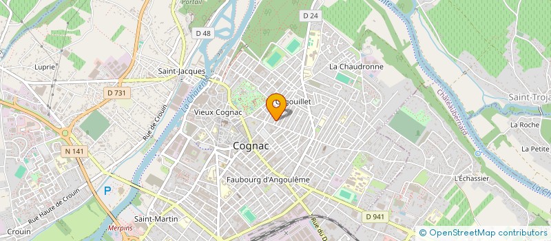 localisation de l'entreprise SC HOLDING BOISSON à COGNAC