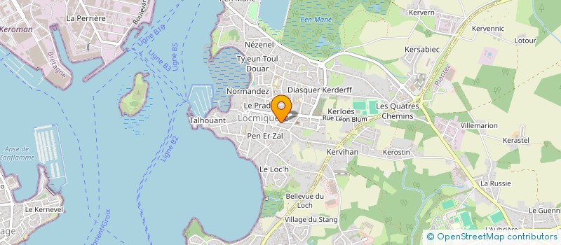 localisation de l'entreprise SC HOLEC  LOCMIQUELIC