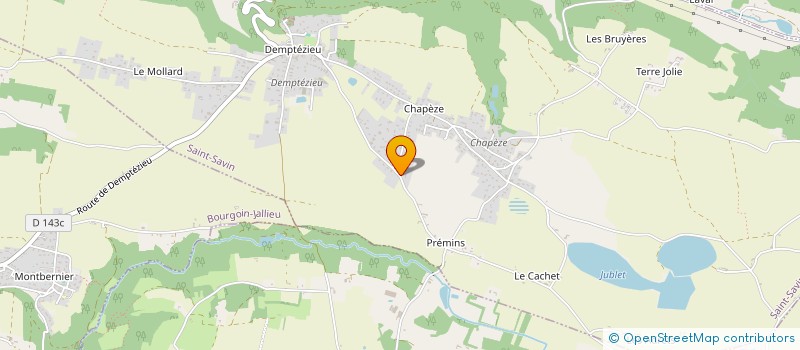 localisation de l'entreprise SC HUGRIE INVEST à SAINT-SAVIN