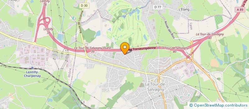 localisation de l'entreprise SC I LE PTIT JACQUOT  LA TOUR-DE-SALVAGNY