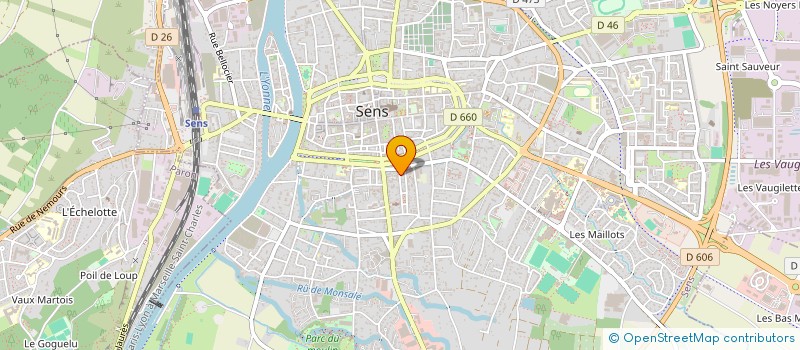 localisation de l'entreprise SC I-S  SENS