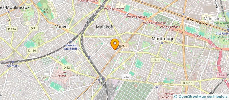 localisation de l'entreprise SC IMM. JACQUEMARD PAUL  MALAKOFF