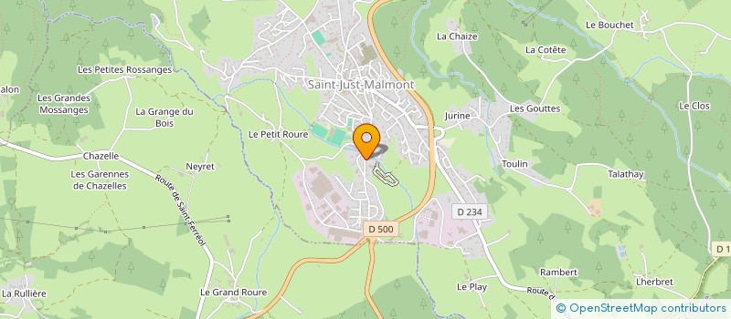 localisation de l'entreprise SC IMMO  SAINT-JUST-MALMONT