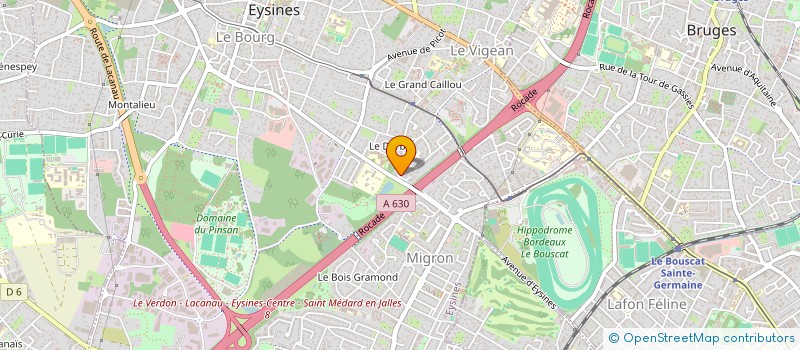 localisation de l'entreprise SC IMMO JK à EYSINES