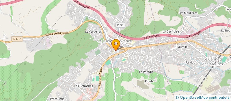 localisation de l'entreprise SC IMMOBILIA  LE THORONET