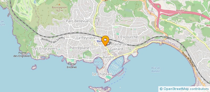 localisation de l'entreprise SC IMMOBILIER à BANDOL