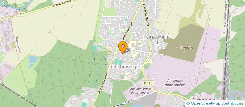 localisation de l'entreprise SC IMMOBILIER  WITTELSHEIM