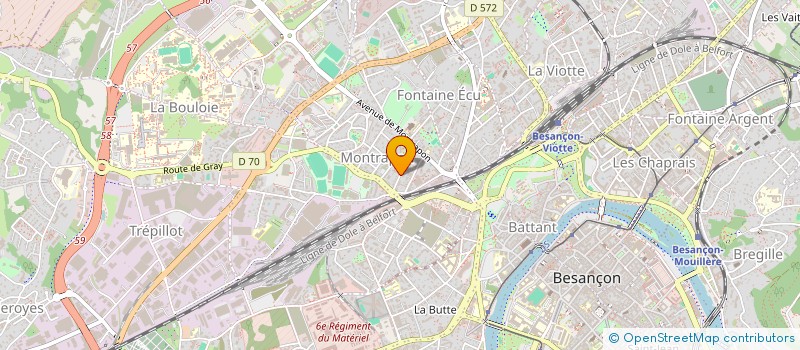 localisation de l'entreprise SC IMMOBILIER  BESANCON