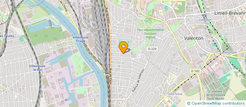 localisation de l'entreprise SC IMMONOG  VILLENEUVE-SAINT-GEORGES