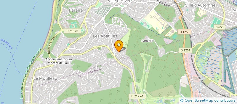 localisation de l'entreprise SC INIANA-INVEST  ARCACHON