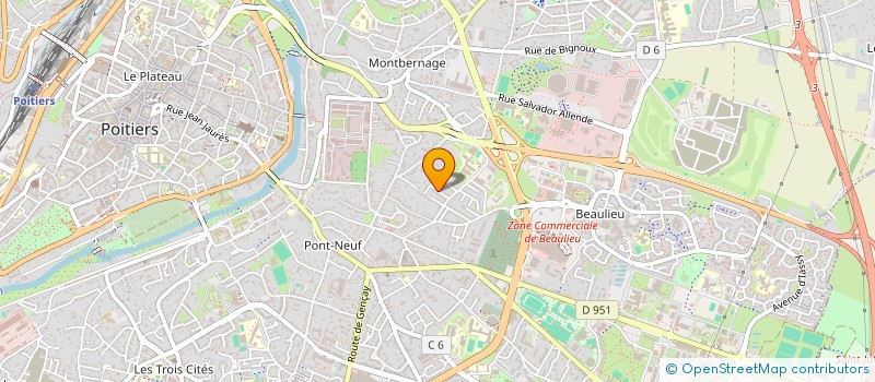 localisation de l'entreprise SC INTERNATIONAL à POITIERS