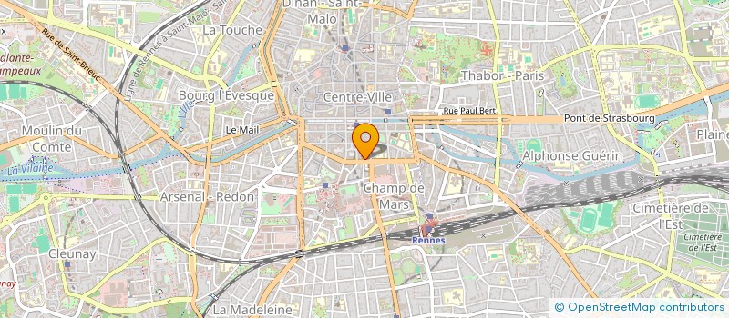 localisation de l'entreprise SC INVEST à RENNES