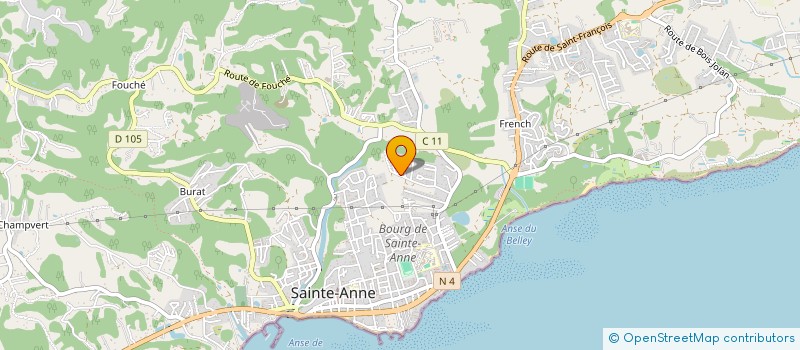 localisation de l'entreprise SC INVEST à SAINTE-ANNE