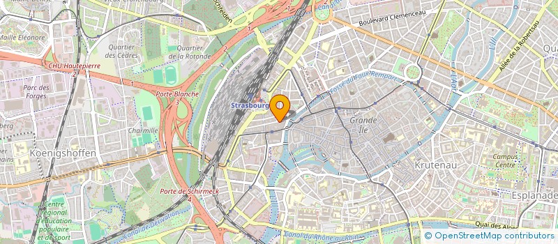 localisation de l'entreprise SC INVEST CG  STRASBOURG