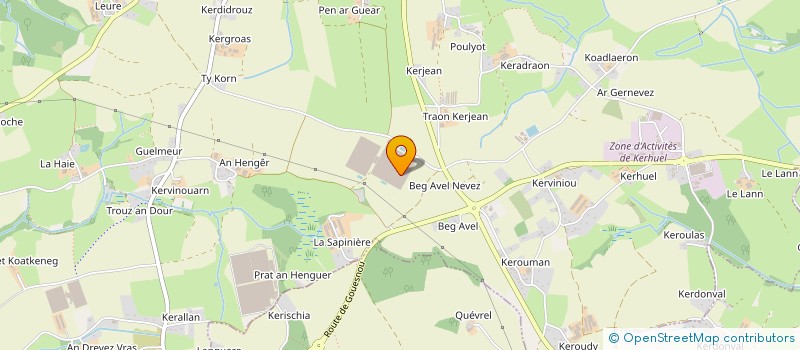 localisation de l'entreprise SC IROISE  MILIZAC-GUIPRONVEL