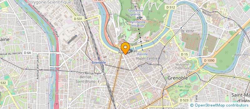 localisation de l'entreprise SC JAURES BASTILLE  GRENOBLE