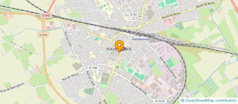 localisation de l'entreprise SC JB INVEST  HAZEBROUCK