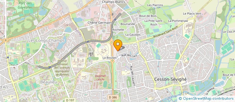 localisation de l'entreprise SC JEAN'SON  CESSON-SEVIGNE