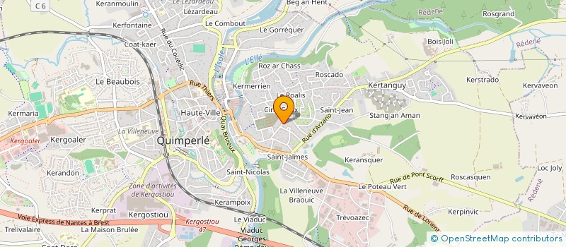 localisation de l'entreprise SC JEGADO  QUIMPERLE