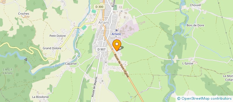 localisation de l'entreprise SC JENNIFER COMPTE  ARLANC