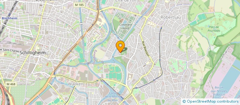 localisation de l'entreprise SC JF  STRASBOURG