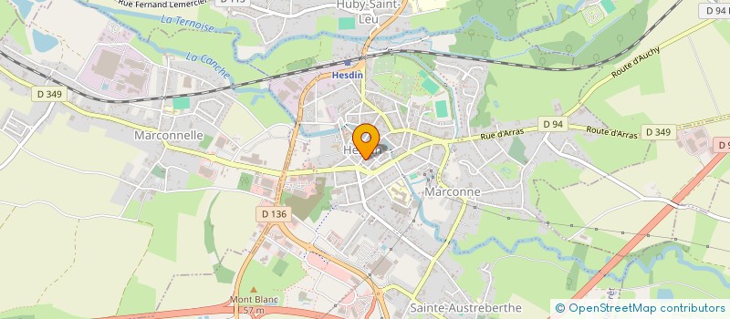 localisation de l'entreprise SC JJG  HESDIN