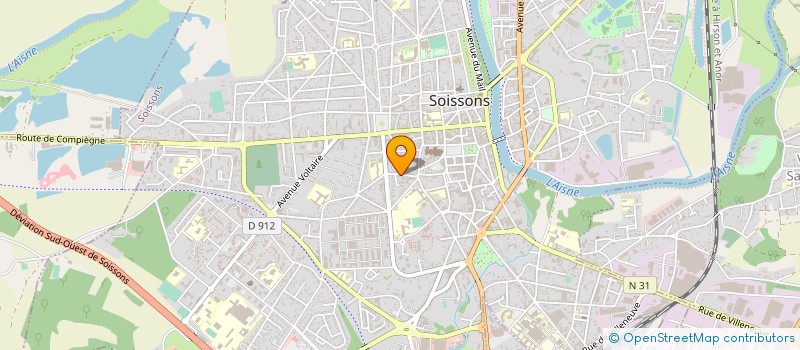 localisation de l'entreprise SC JMFLO OFFICE à SOISSONS