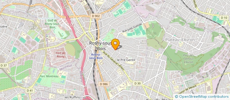 localisation de l'entreprise SC JOALL à ROSNY-SOUS-BOIS