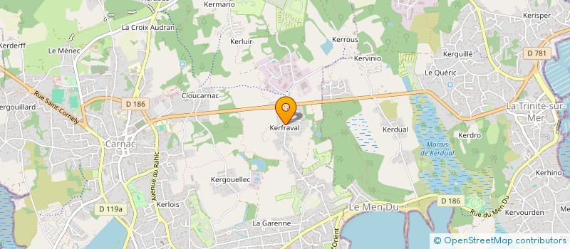 localisation de l'entreprise SC JOUAN 5  CARNAC