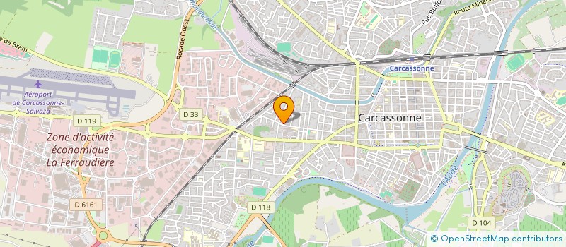 localisation de l'entreprise SC JT INVEST à CARCASSONNE