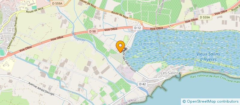 localisation de l'entreprise SC JUG à HYERES