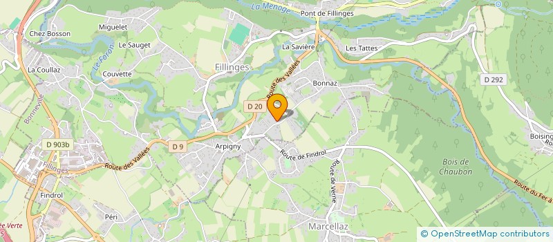 localisation de l'entreprise SC JULEO DAVO  FILLINGES