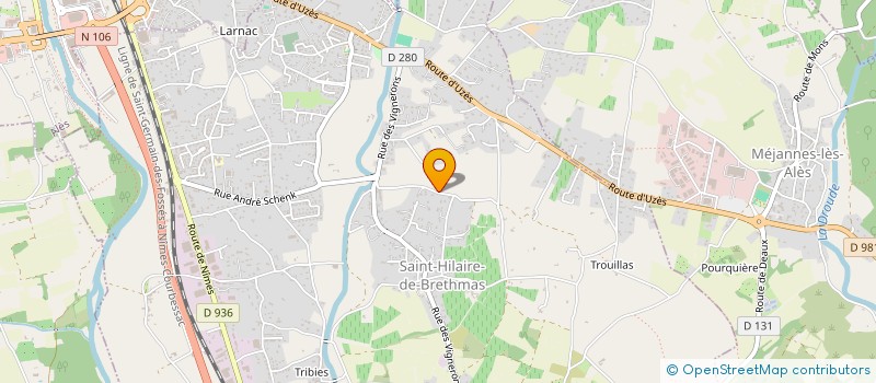 localisation de l'entreprise SC JULES BUISSON FRERES SOEURS NEVEUX ET NIECES  SAINT-HILAIRE-DE-BRETHMAS