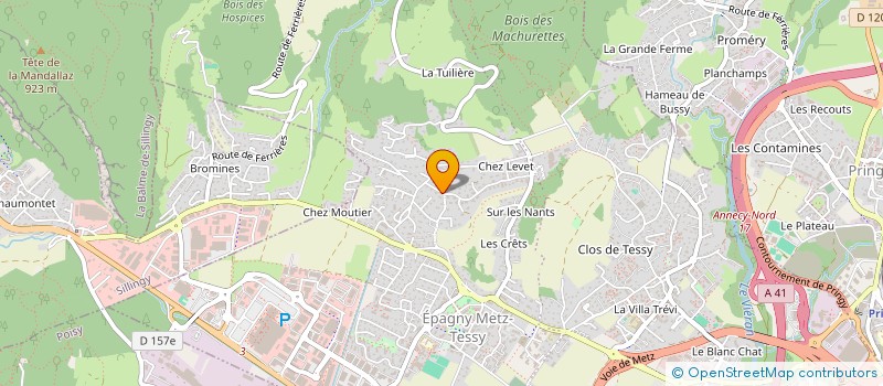 localisation de l'entreprise SC JUMA PATRIMOINE  EPAGNY METZ-TESSY