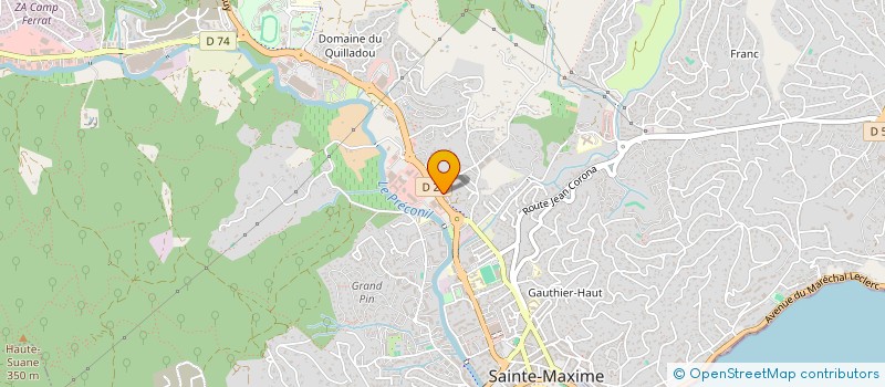 localisation de l'entreprise SC JUSTENAT à SAINTE-MAXIME