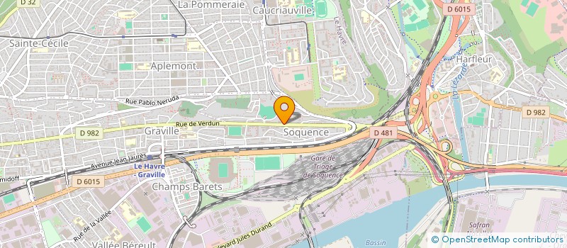 localisation de l'entreprise SC JUSTINE à LE HAVRE