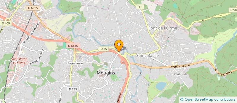 localisation de l'entreprise SC KLV INVEST à MOUGINS