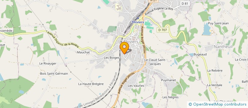 localisation de l'entreprise SC L'ALOUETTE  THIVIERS