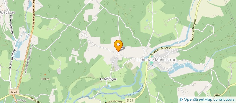 localisation de l'entreprise SC L F M C  LAMONZIE-MONTASTRUC