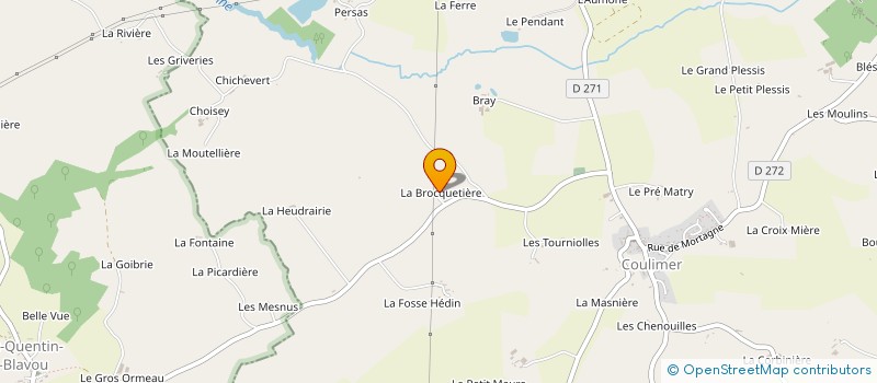 localisation de l'entreprise SC LA BROQUETIERE à COULIMER