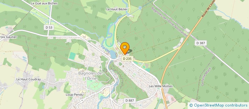localisation de l'entreprise SC LA CLE DES CHAMPS à BAGNOLES DE L'ORNE NORMANDIE
