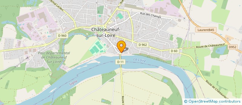 localisation de l'entreprise SC LA CROIX SAINT JACQUES  CHATEAUNEUF-SUR-LOIRE
