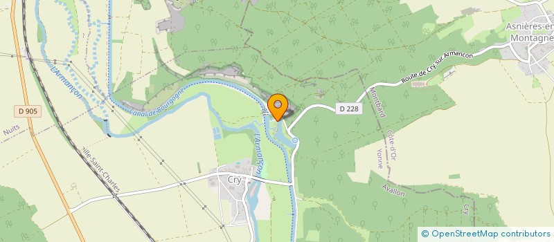 localisation de l'entreprise SC LA FONTAINE D'ARLOT  CRY