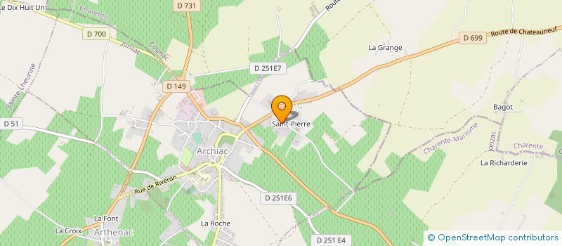 localisation de l'entreprise SC LA NOUGERAIE à ARCHIAC