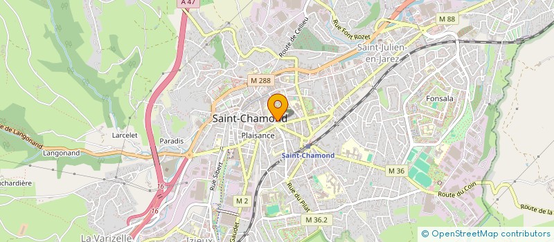 localisation de l'entreprise SC LA PERONNIERE  SAINT-CHAMOND