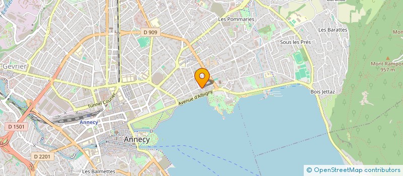 localisation de l'entreprise SC LA RESERVE ALBIGNY à ANNECY