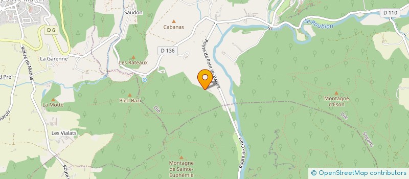 localisation de l'entreprise SC LA ROMANE  SOYANS