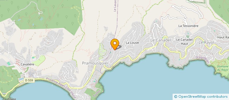 localisation de l'entreprise SC LA ROQUEBRUN à RAYOL-CANADEL-SUR-MER